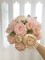 FACINOC Peonies Artificial Flowers Pink Silk Roses Bulk for DIY Wedding Bouquet Bridal Shower Decorations Fake Floral Arrangements Party Table Centerpieces Home Decor Indoor Blush Peach Box 20pcs